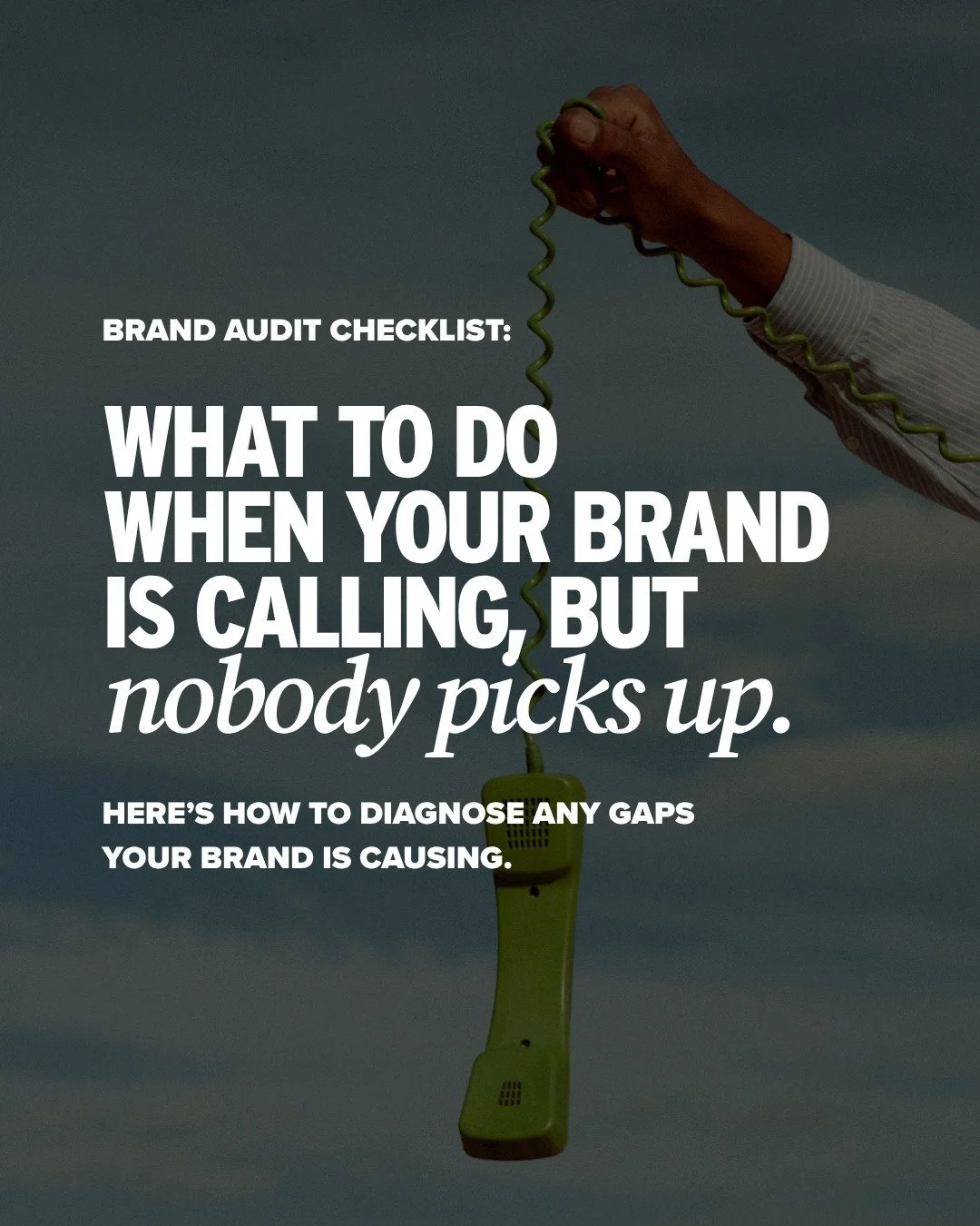 Your brand isn&rsquo;t just how you look&mdash;it&rsquo;s how you&rsquo;re understood. And if it&rsquo;s not clear, differentiated, and aligned with how you actually win business, it's costing you customers.

Most of the time, it doesn&rsquo;t show u