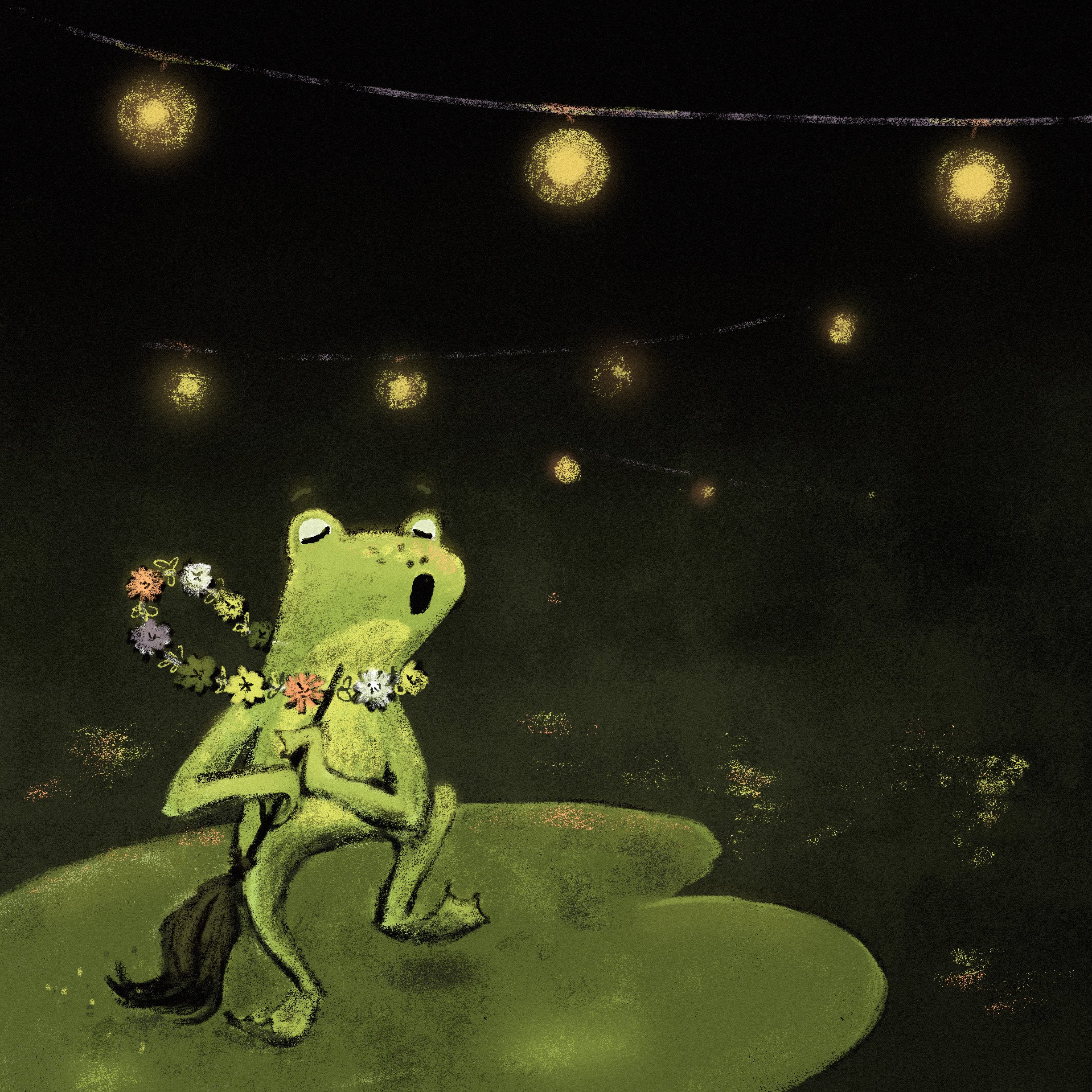 HAPPY FROG SINGING AND DANCING