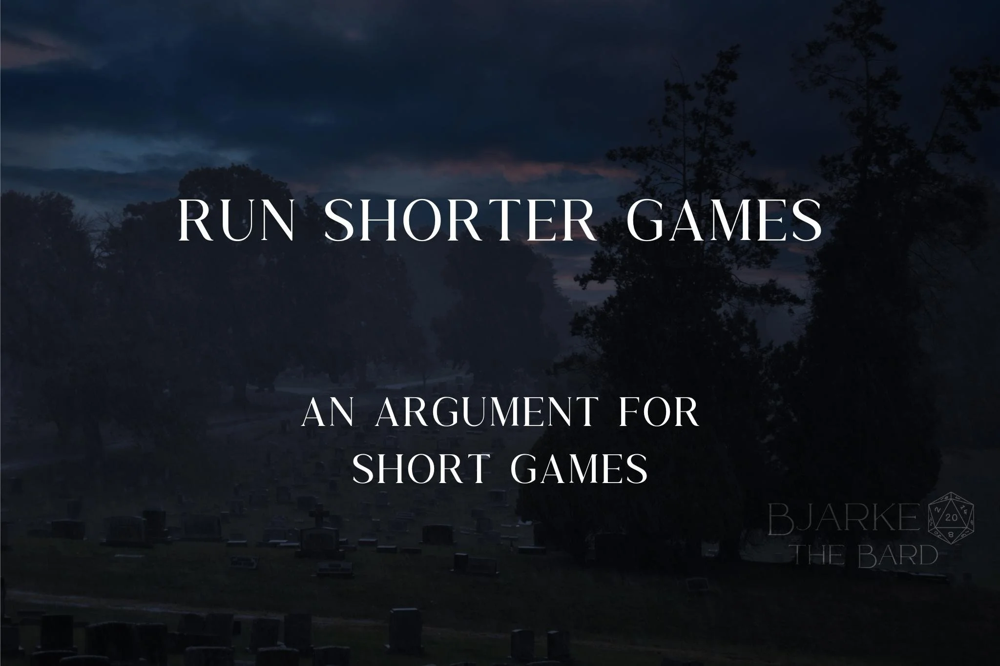 Run Shorter Games