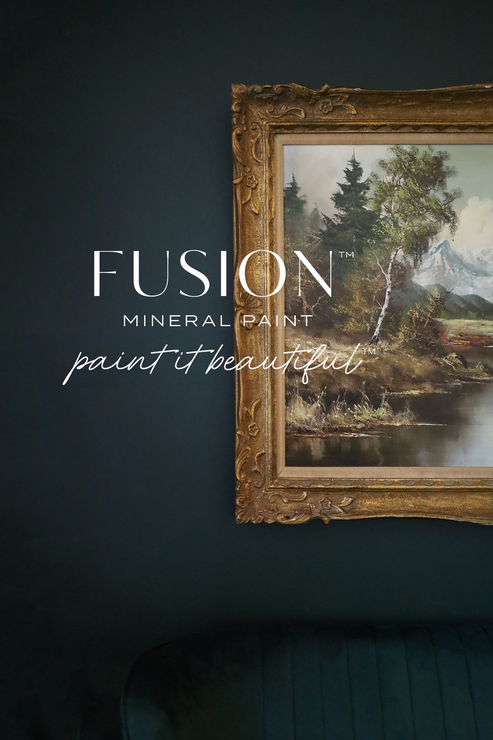 Fusion Mineral Paint in Eucalyptus - Painted