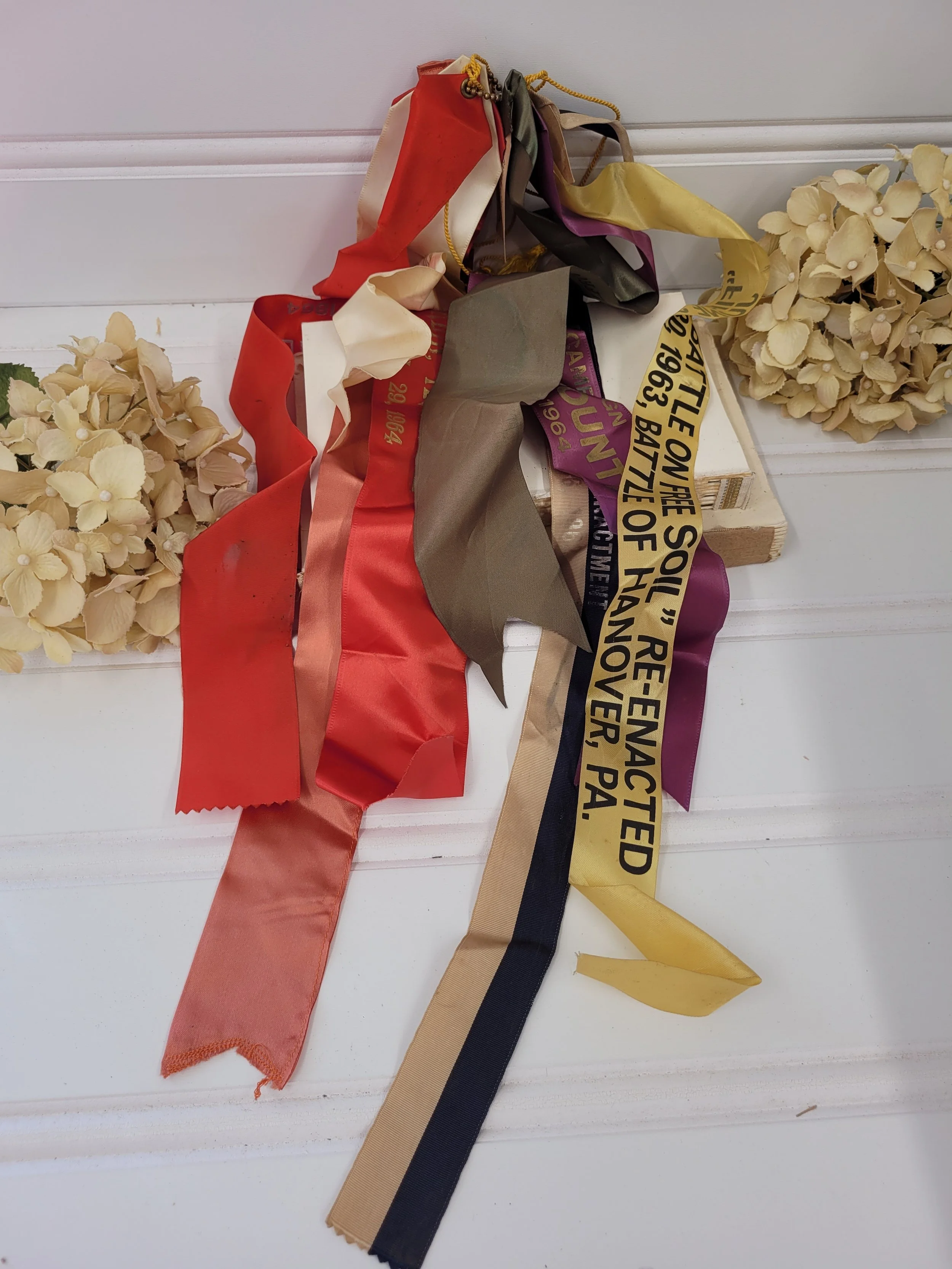 vintage battle reenactment ribbons