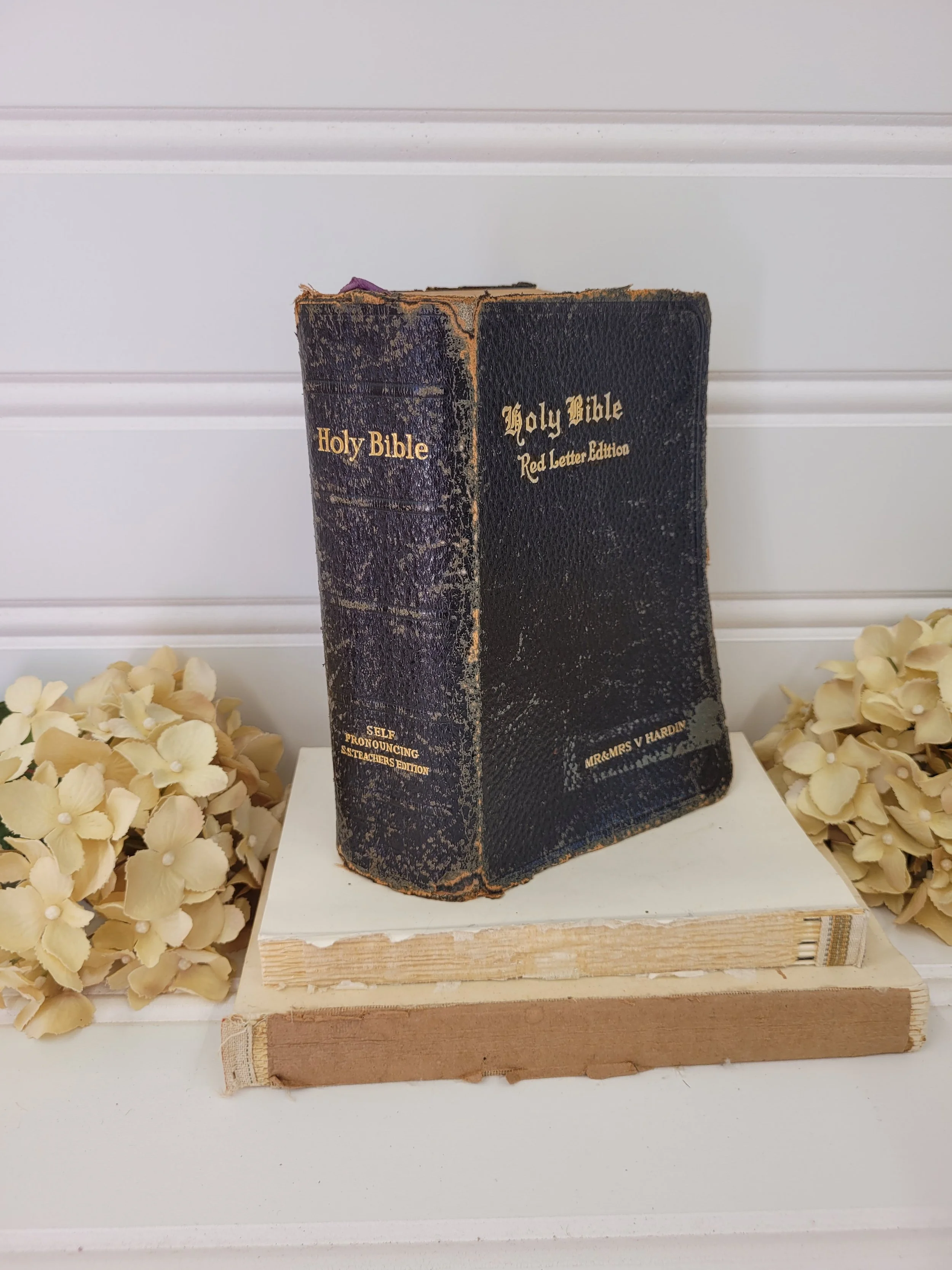 thick vintage bible