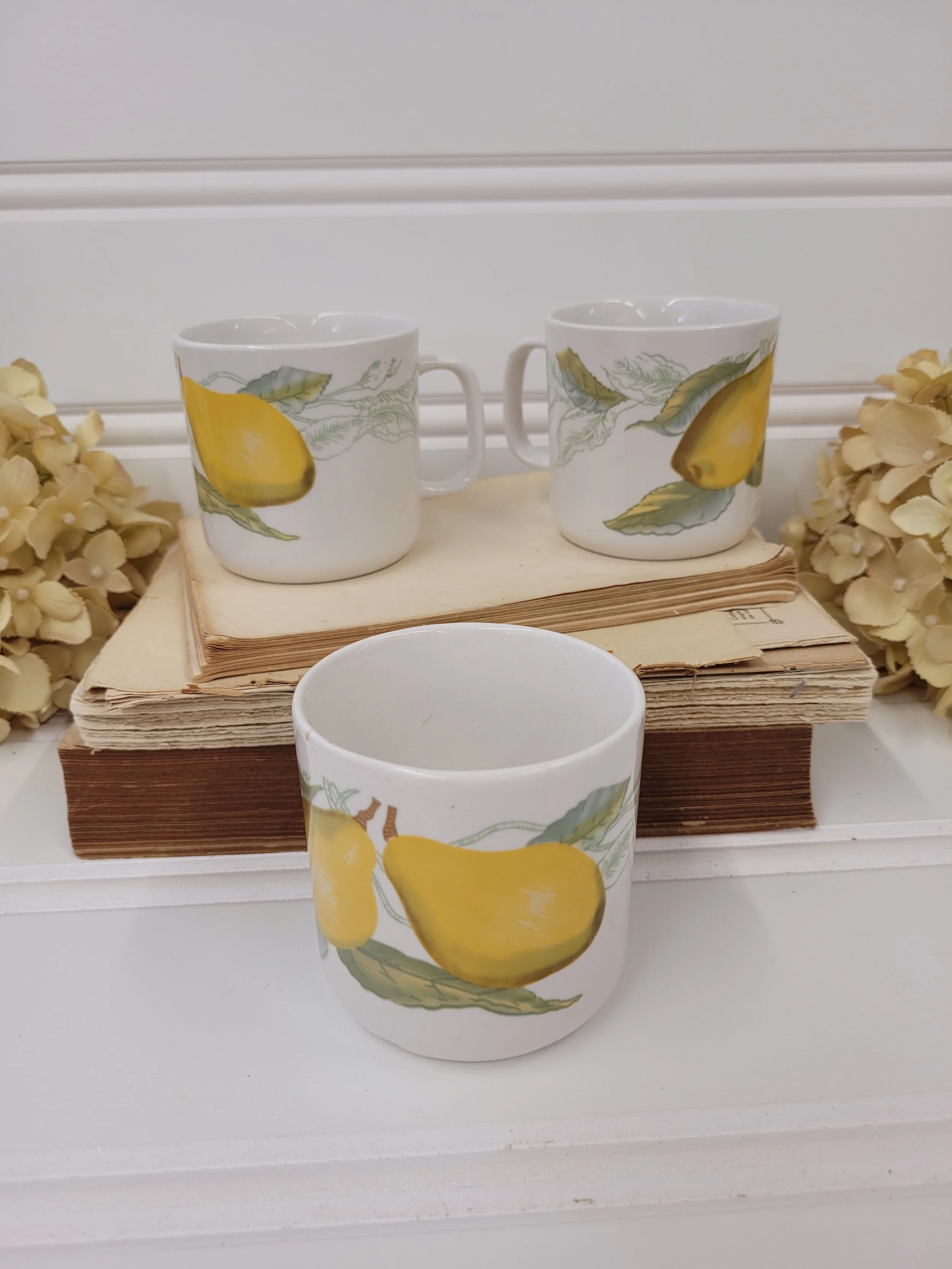 set of 3 totally today lemon mugs
