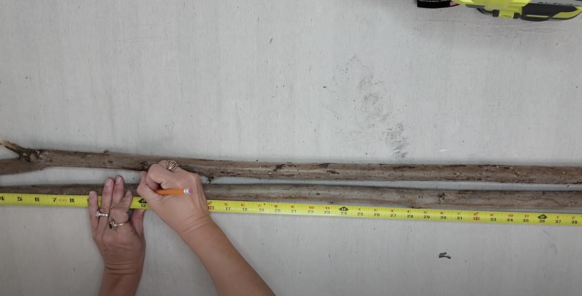 How To Create A DIY Branch Ladder with FREE Items From Your Backyard — Julie's Designs and Signs