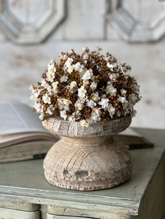 Emmeline Half Sphere | 8" | Faux floral home decor