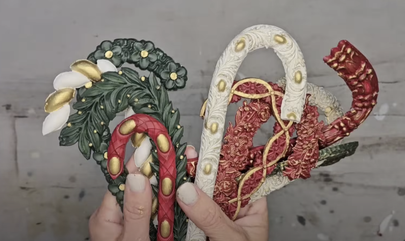 How To DIY Resin Candy Cane Christmas Decorations