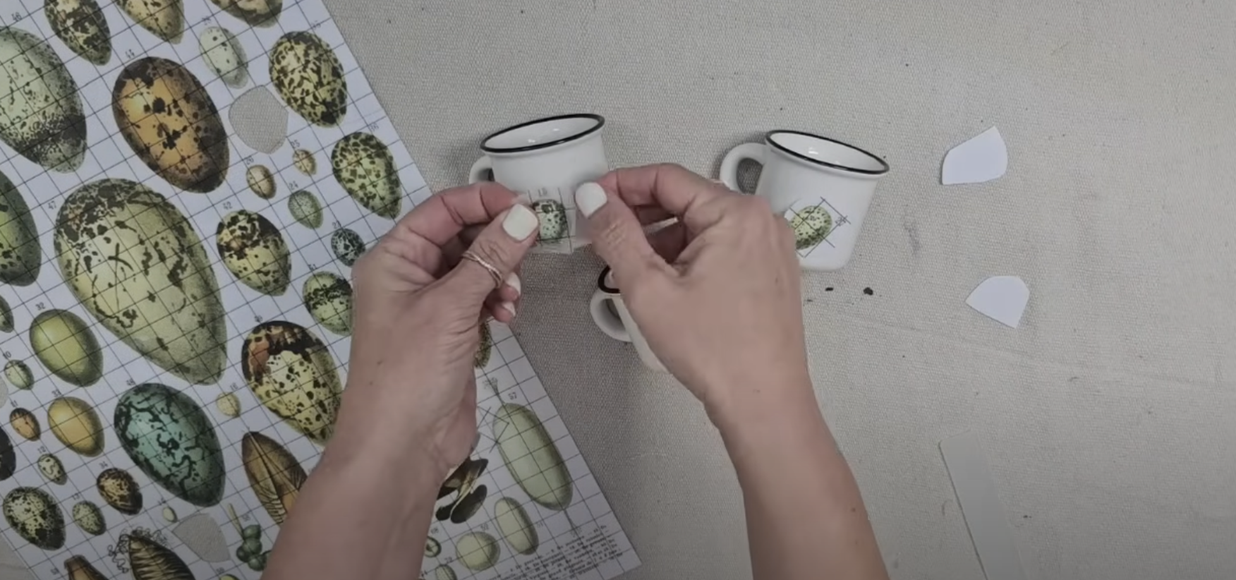 Easy DIY Project How To Apply IOD Transfers To Ceramic Coffee Mugs