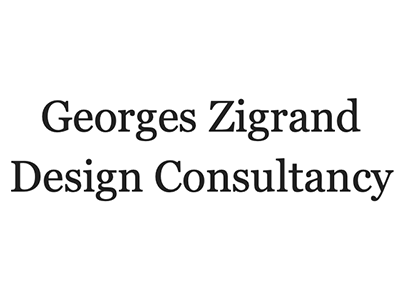 Text reading 'Georges Zigrand Design Consultancy' on a plain background.