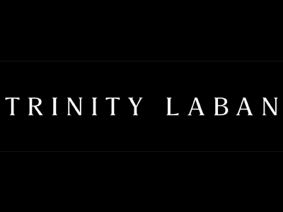 Trinity Laban logo with white text on a black background.
