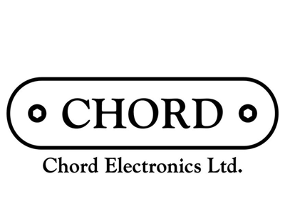 Logo for Chord Electronics Ltd. with the word 'CHORD' in the center and two circles on either side of it.