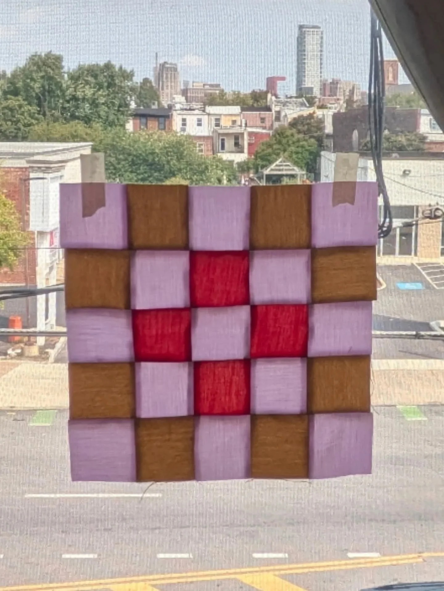 I've been really enjoying using this red! It's actually from an XL men's dress shirt from the dollar bin at the thrift store!! It's given me so much to work with and I still have lots more. This purple is also from a thrifted shirt but I think I'm ru