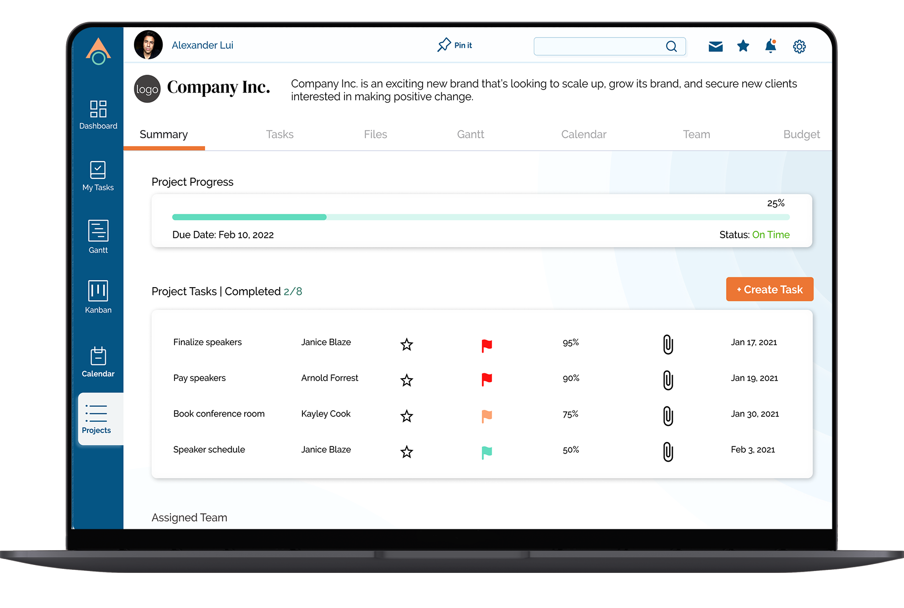 screen 8- Project Page.png