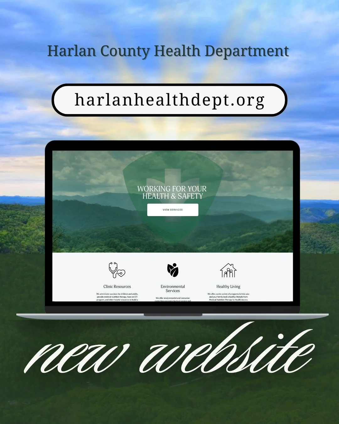 Just launched! 🚀 

This summer, Harlan County Health Department reached out requesting a new website. Little did I know, they never have had a web presence. It was a joy working through the process with them and ultimately having a place for the App