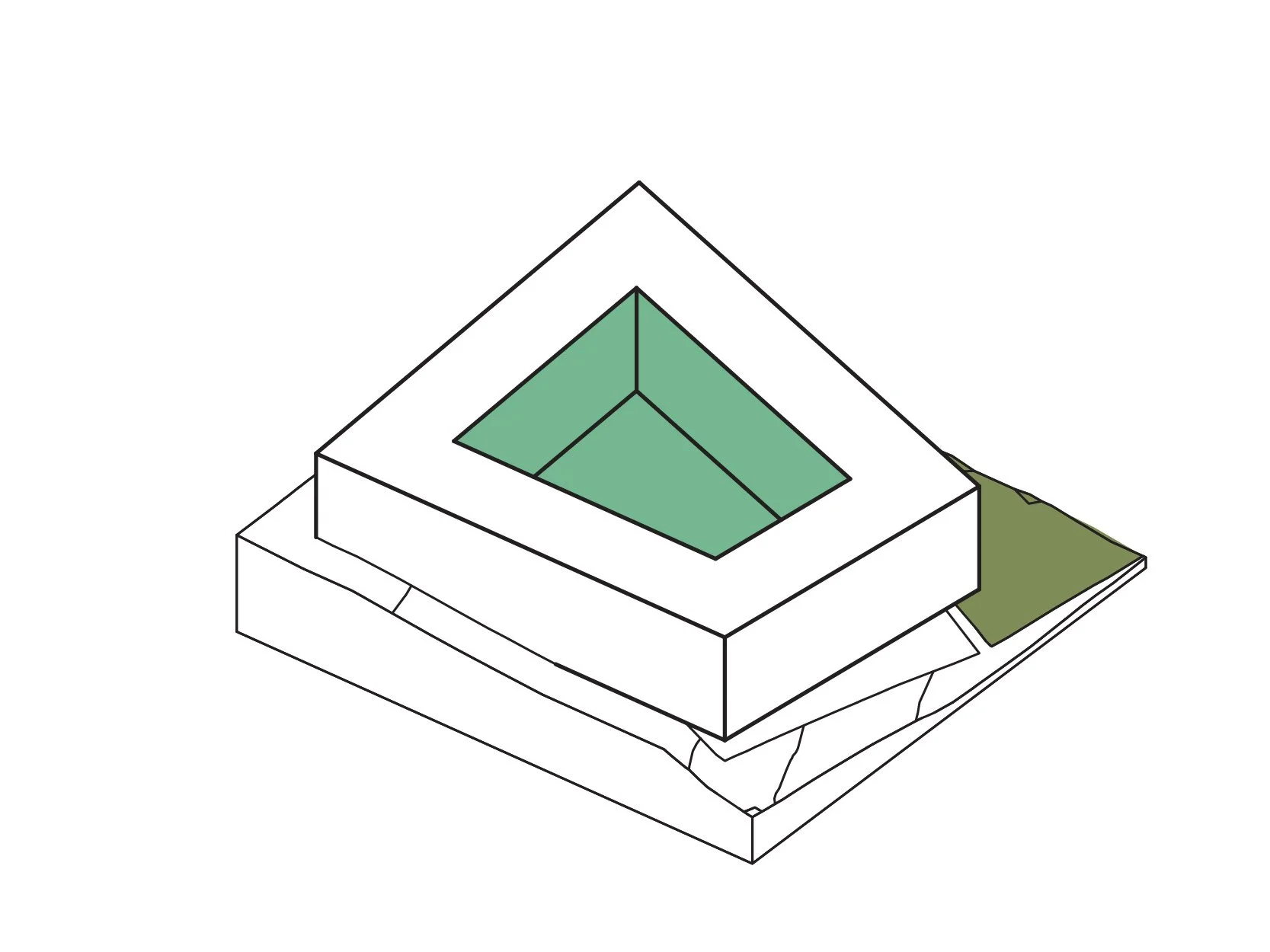 Establish primary massing