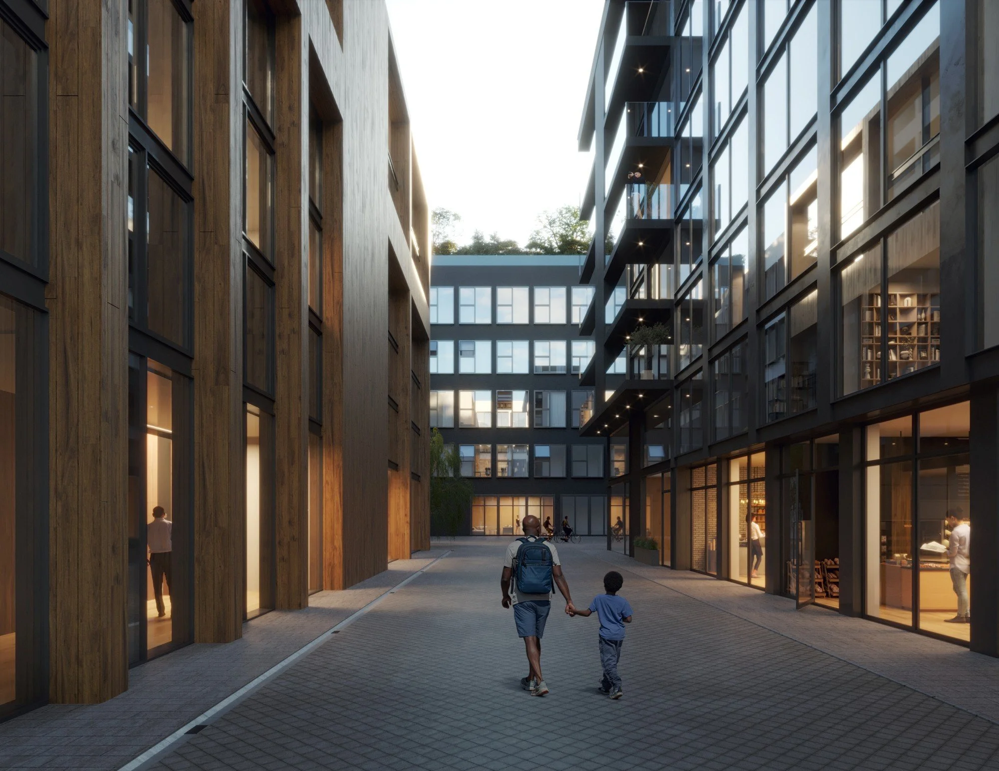 Intimate streets shape active public and private experiences.