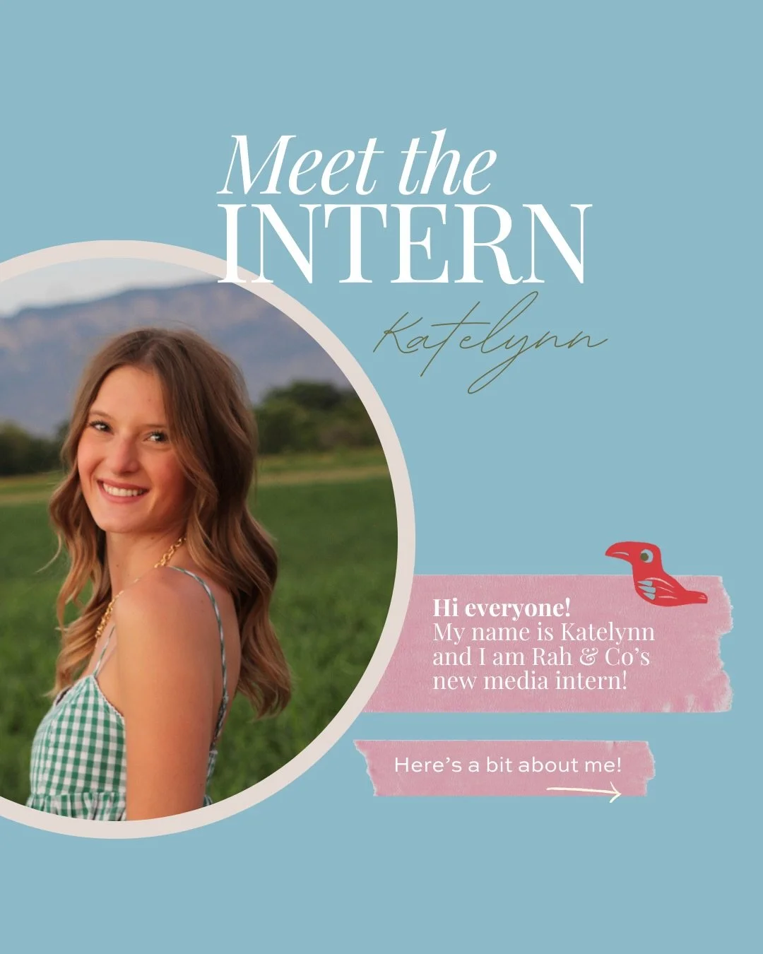 So excited to join Rah &amp; Co as their new media intern! 🤍✨ I can&rsquo;t wait to grow, create, and share what&rsquo;s ahead!