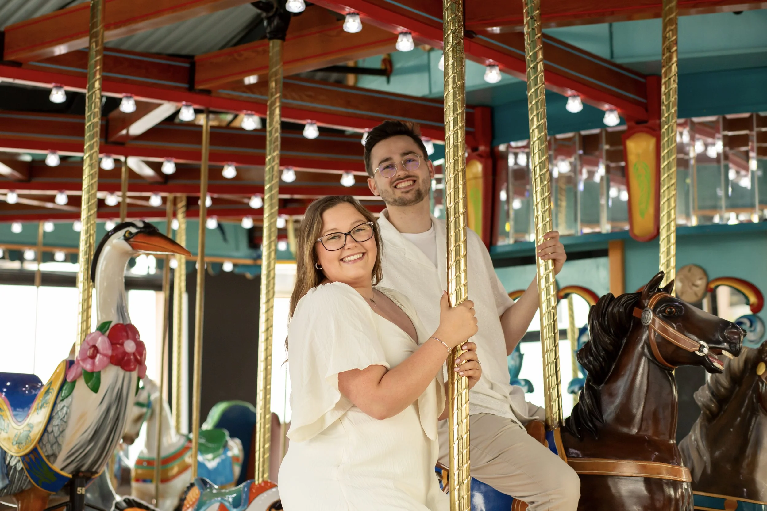 Danielle & Justin’s Pier Village Engagement Session