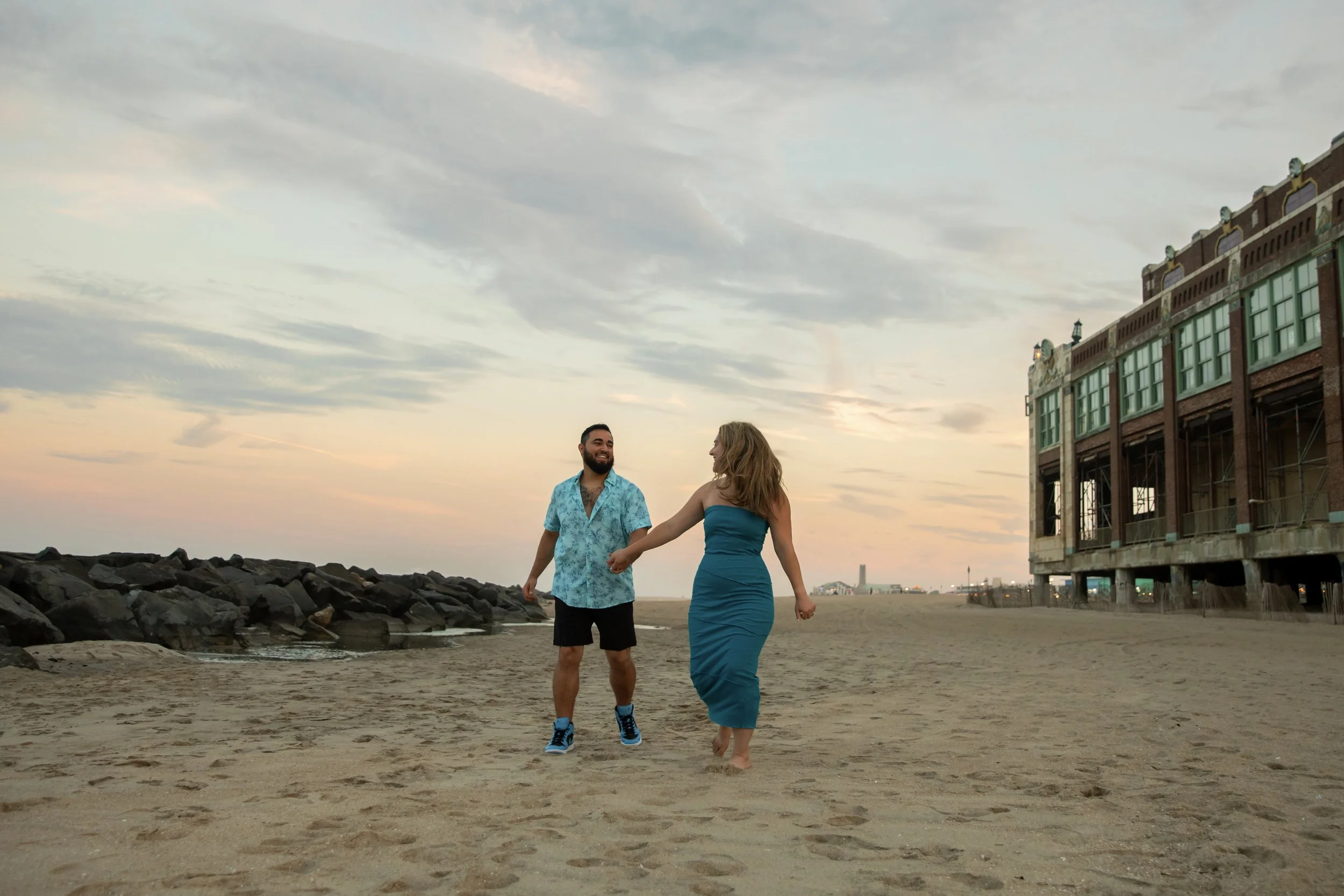 Alexa & Michael’s Asbury Park Engagement Session
