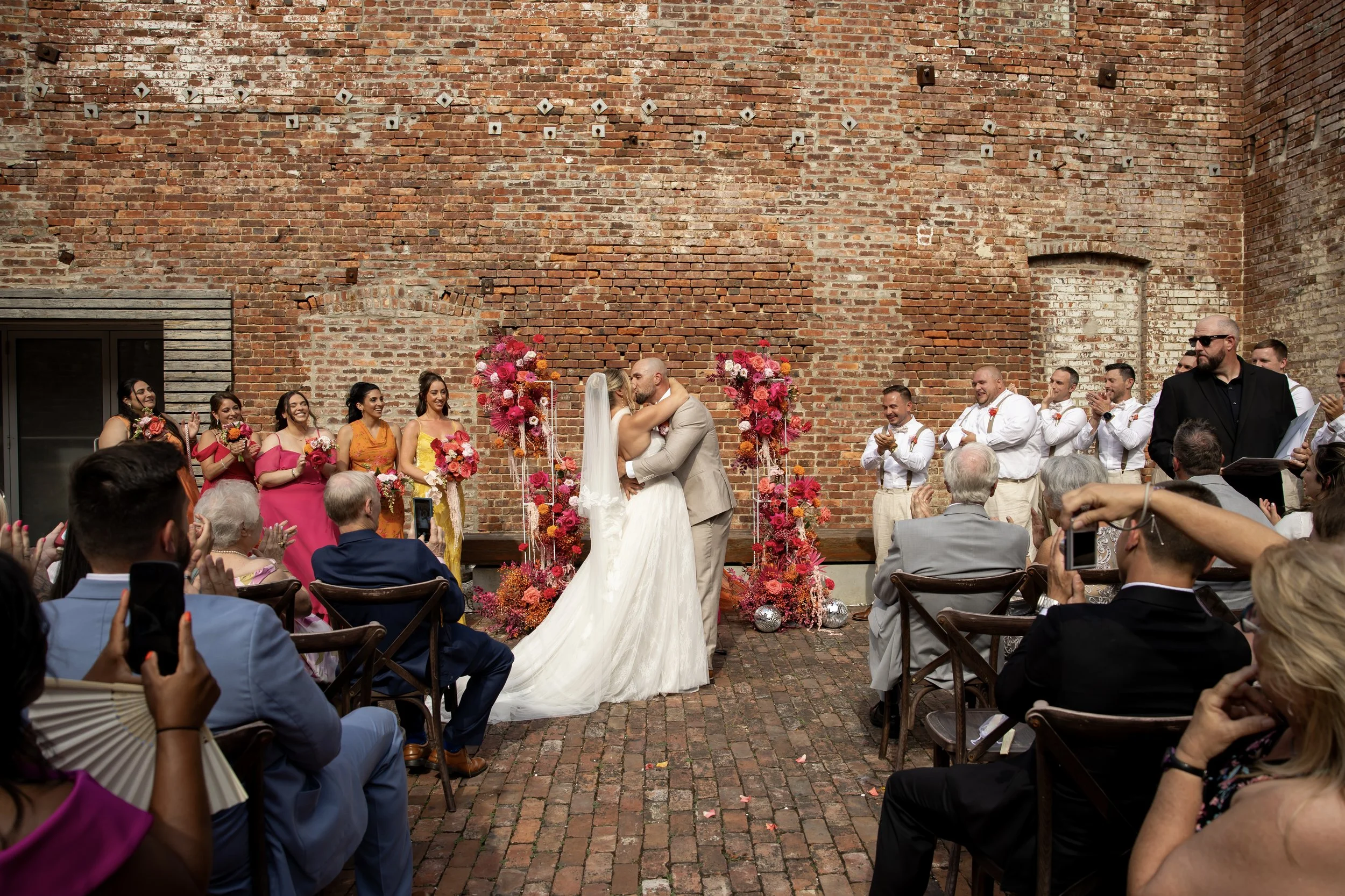 Valerie &amp; Dennis’s Vibrant Artsy Wedding at White Chapel Projects