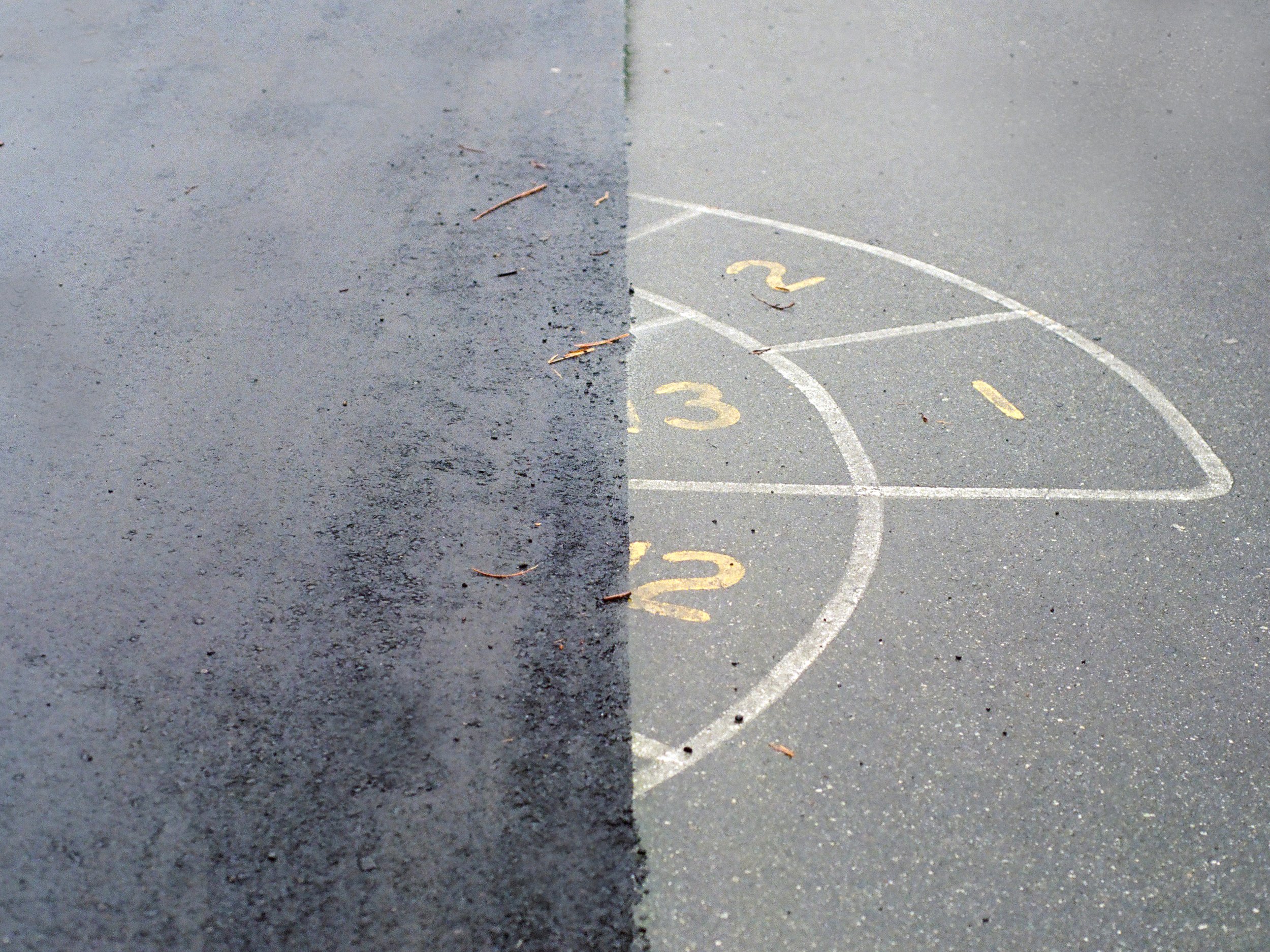 Paved Over Hopscotch Court, 2015
Inkjet C-Print Mounted on Sintra