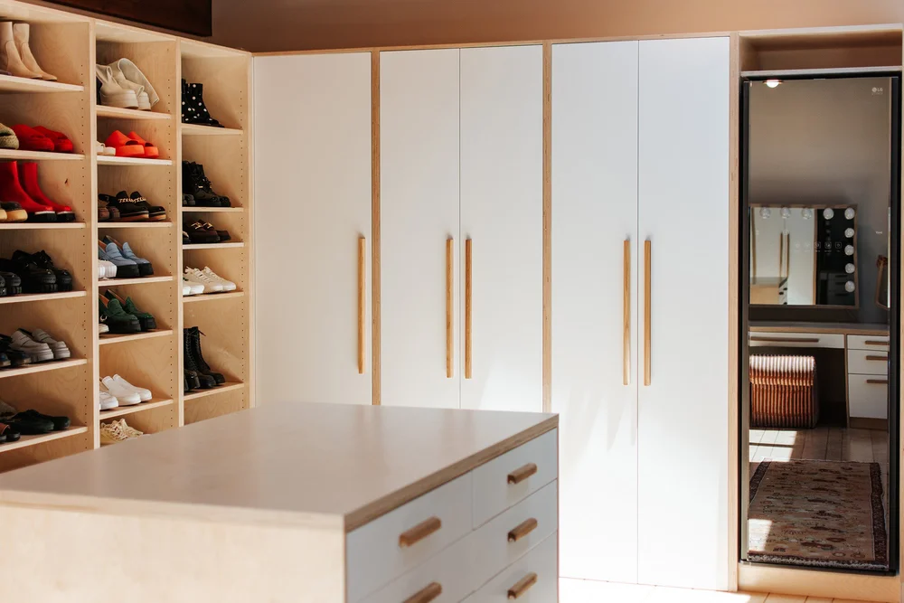 Baltic Birch Walk-in Closet and Make Up Vanity — Woodharmonic
