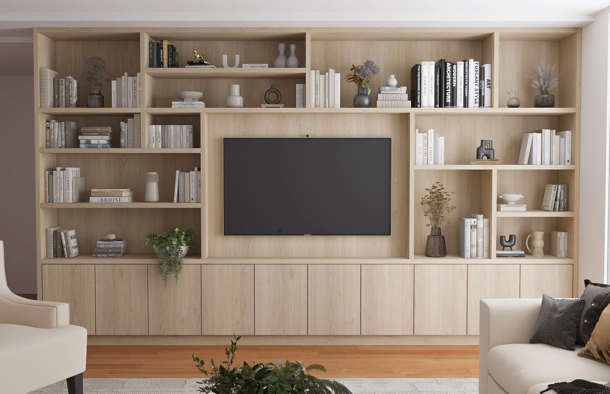 White Oak Bookcase