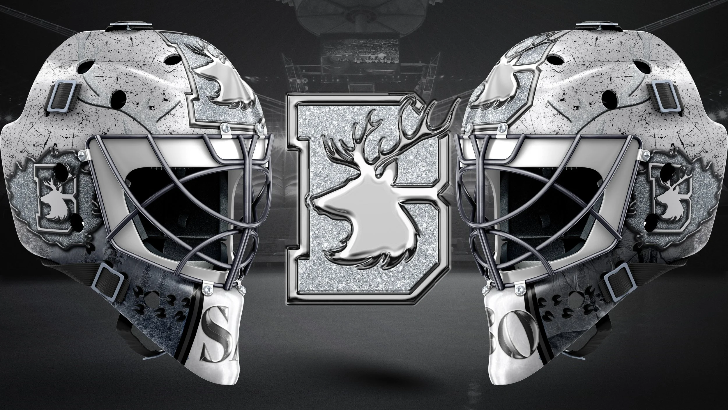 Prince Albert Buckeyes Goalie Helmet