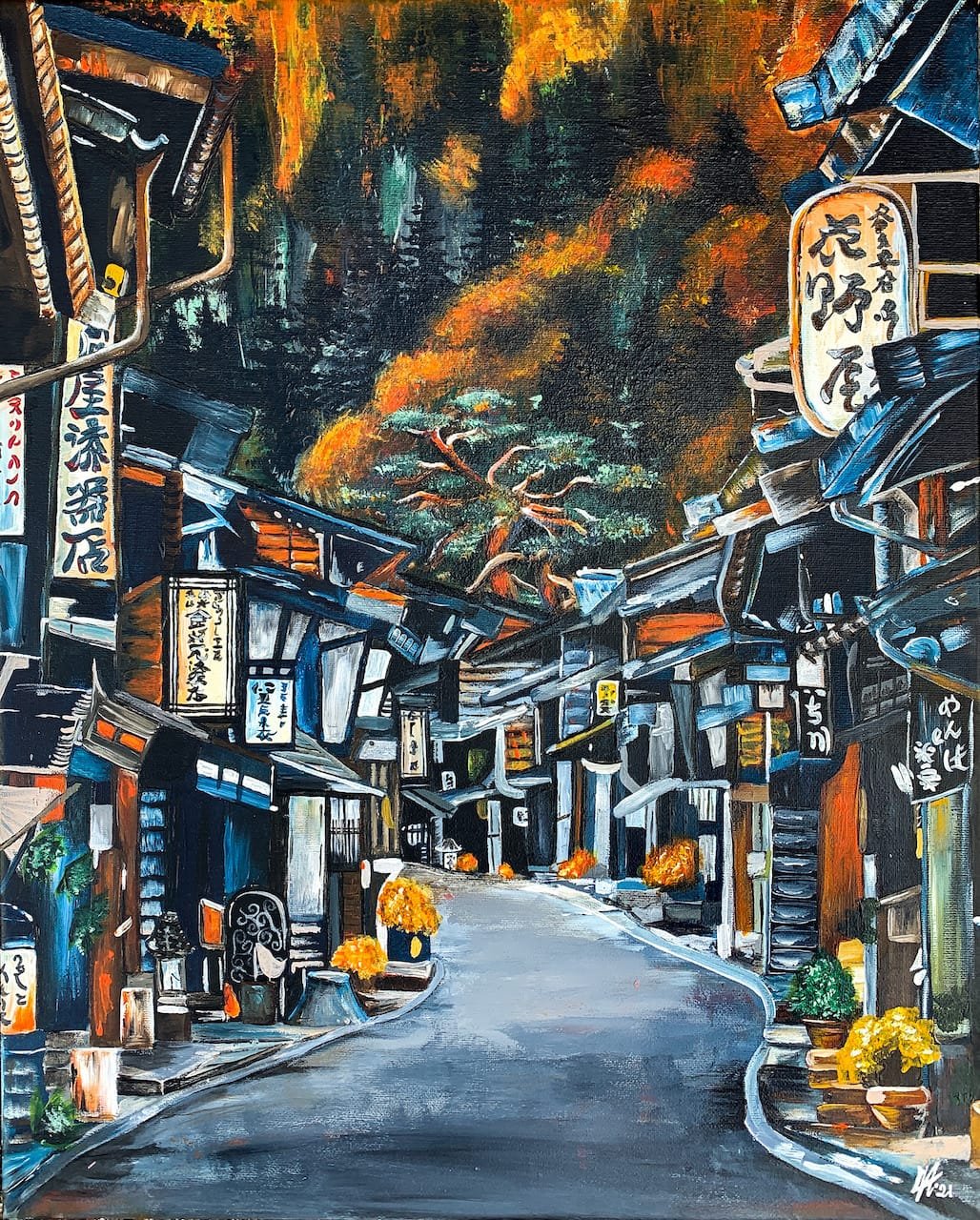 lauren hawkins narai juku painting japan.JPG