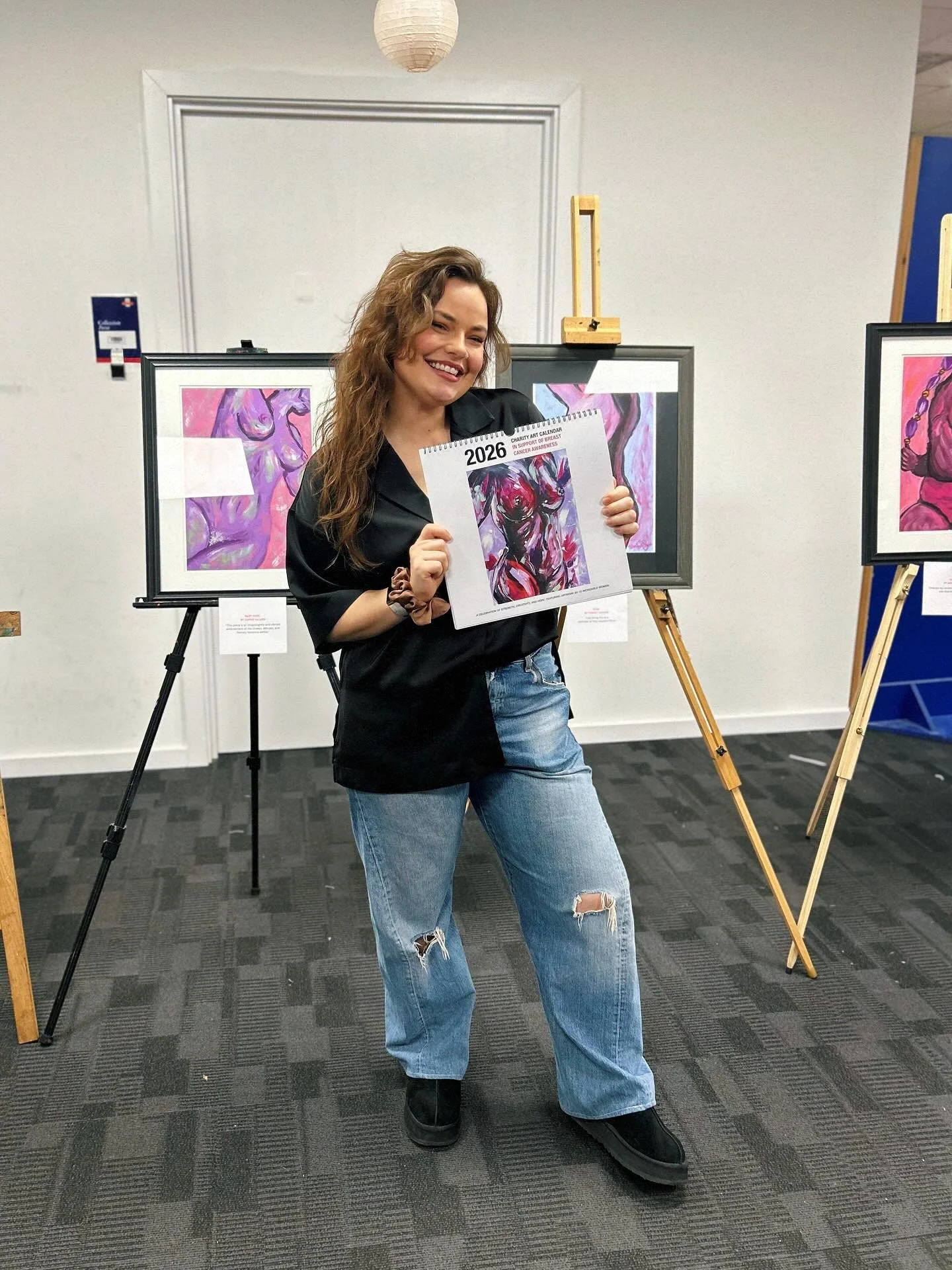 Our 2026 Breast Cancer Awareness calendars are officially HERE 🩷 and ready to be gifted 🎁🎄

Every single artwork in this calendar was created in my October workshop - a room full of women painting, connecting, and showing up for a cause that touch