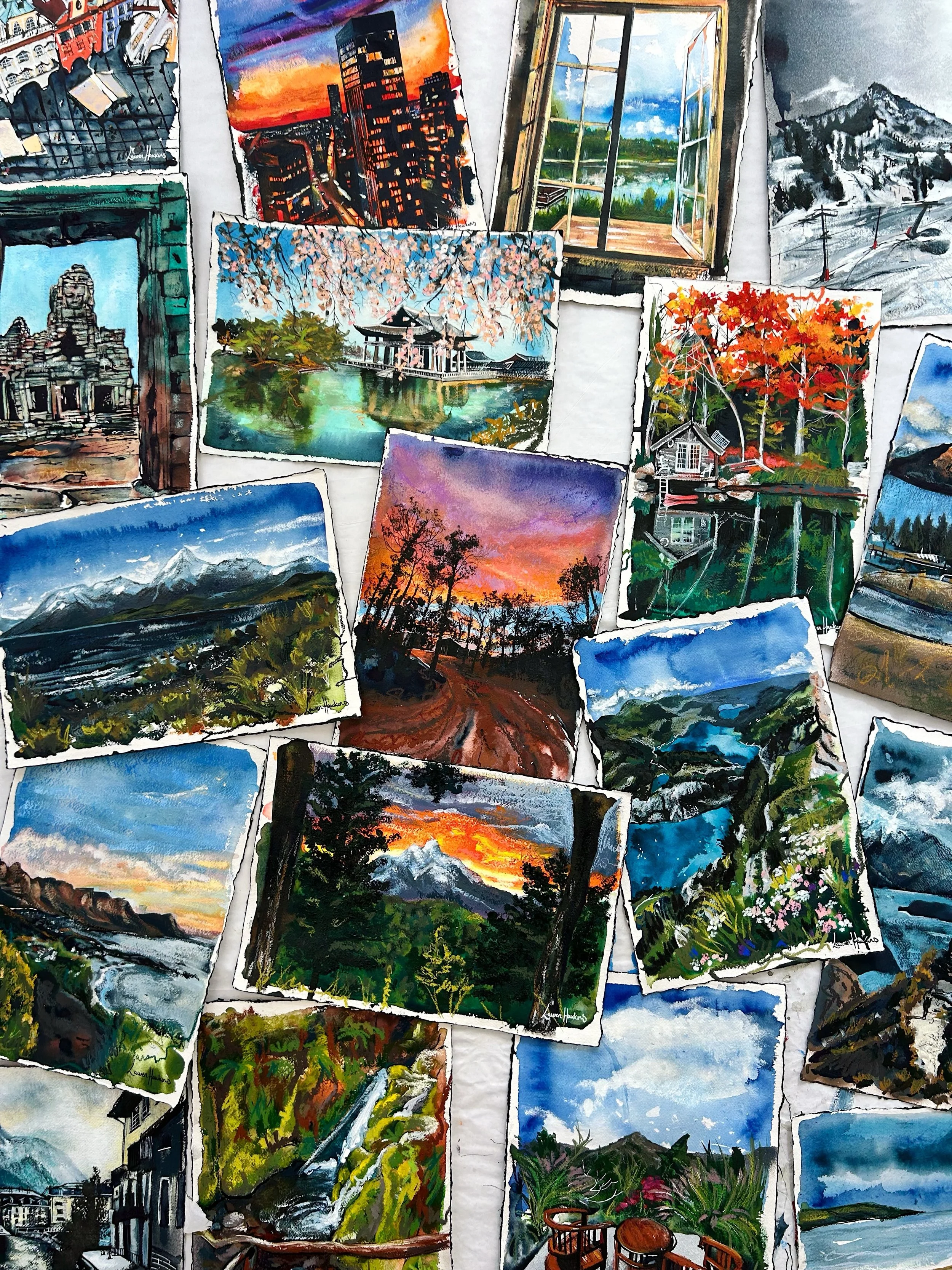 I DID IT!!! 🥹

After what feels like approximately 472 hours in the studio and countless cups of coffee (wine) and a slightly ambitious deadline, my 30 Moments collection is FINALLY complete.

30 moments. 30 personal stories. 30 original paintings.
