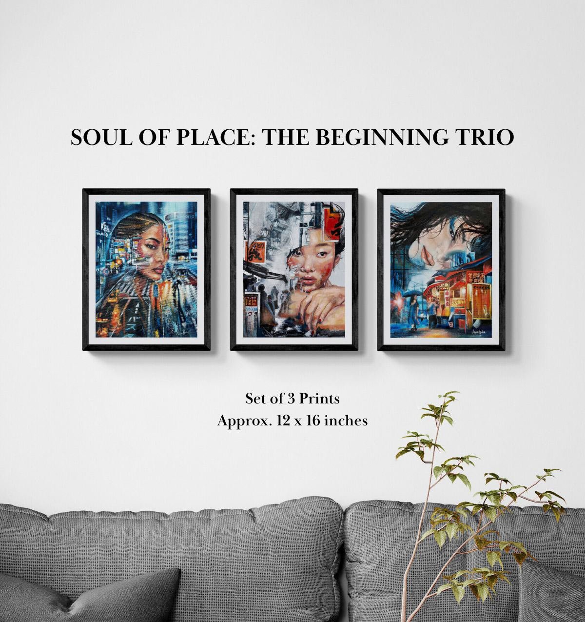 "The Beginning Trio" - Curated set of Art Prints