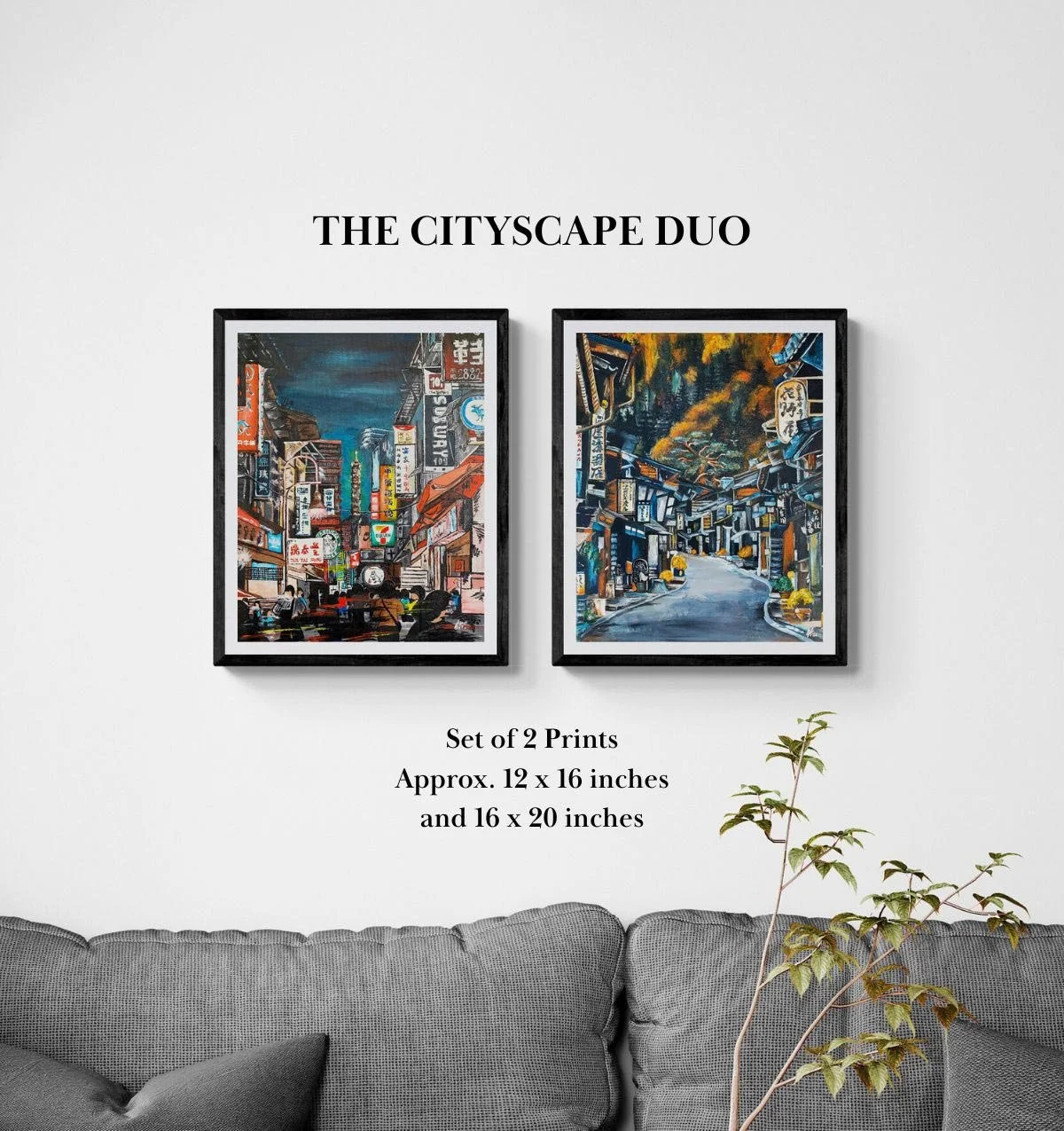 "The Cityscape Duo" - Curated set of Art Prints