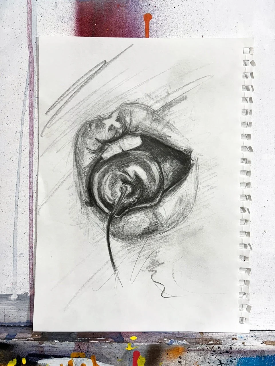 "Taste" 30 minute graphite sketch on paper