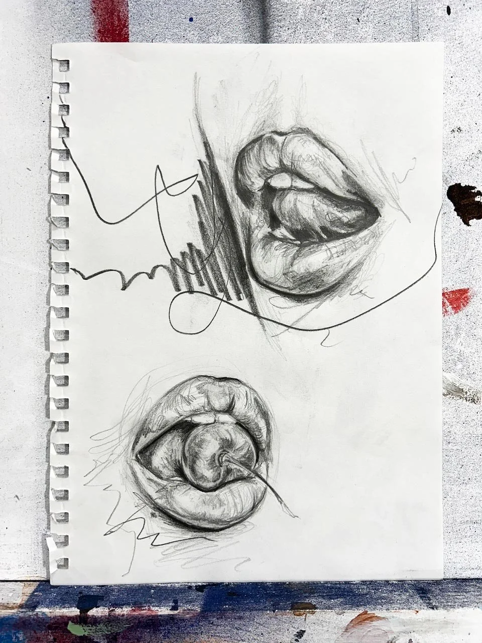 "Tease" 30 minute graphite sketches on paper