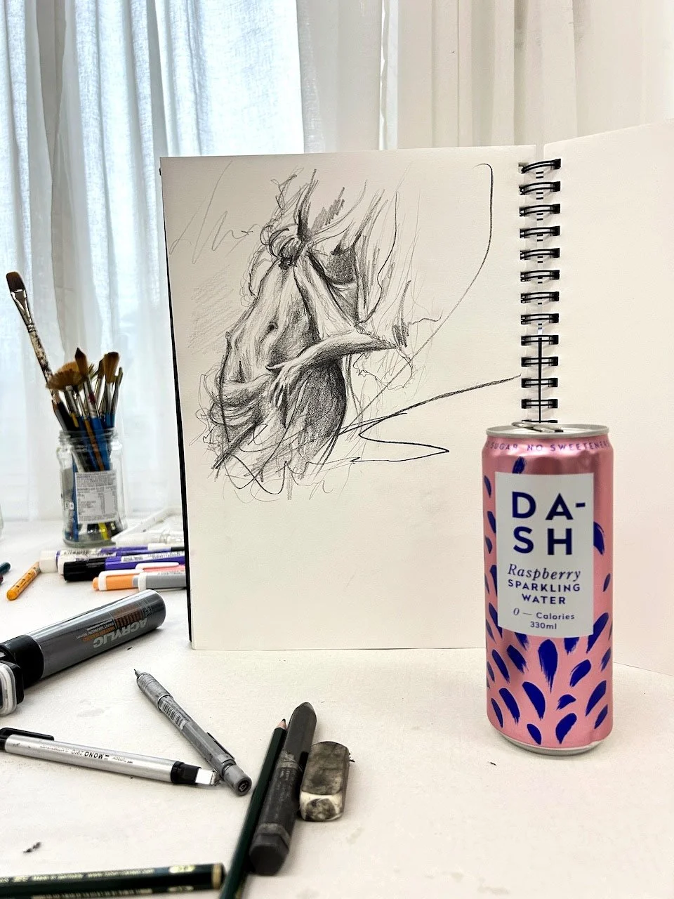 "Unravel Me" 30 minute graphite sketch on paper