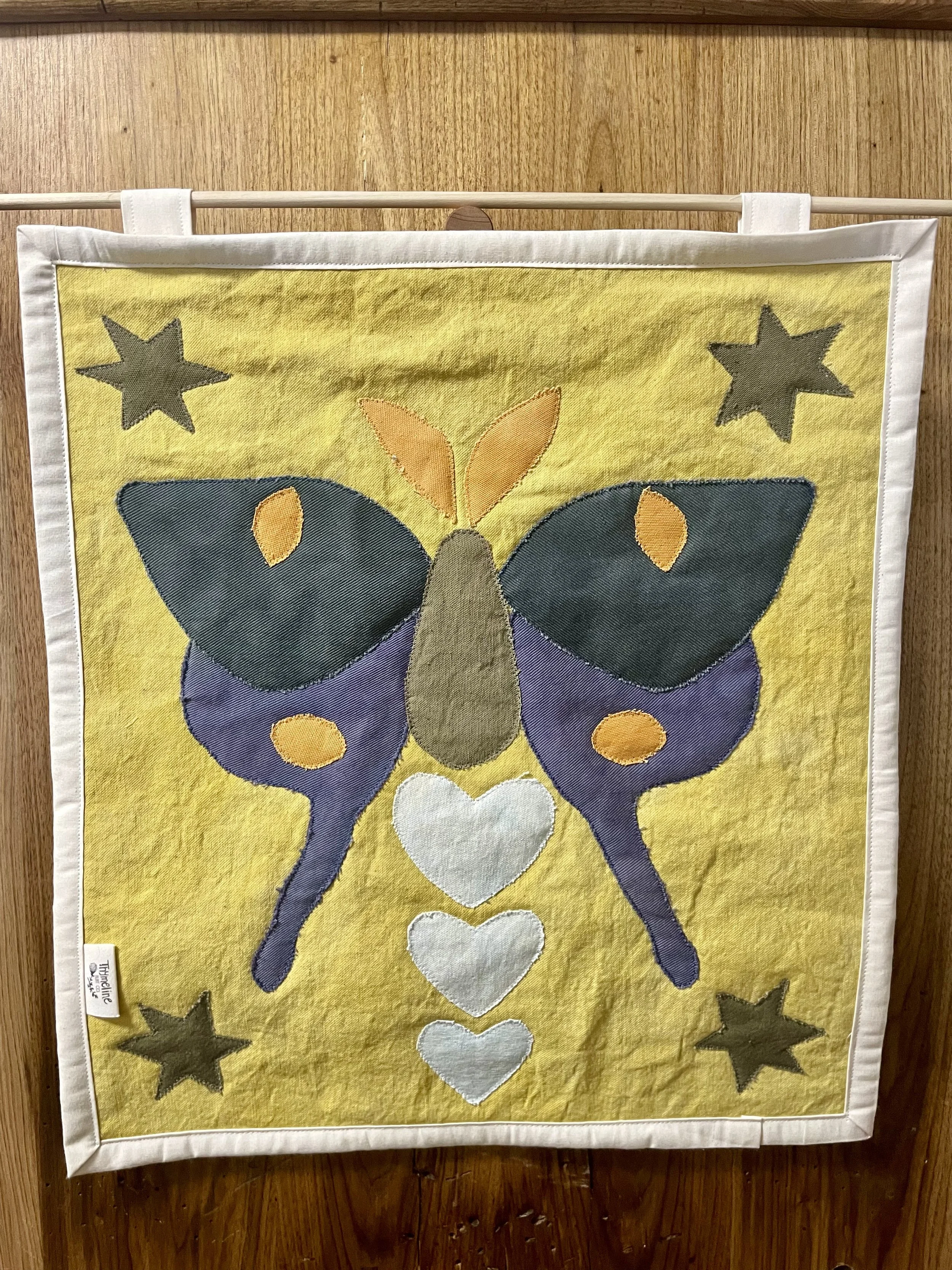 Heart Moth Wall Hang