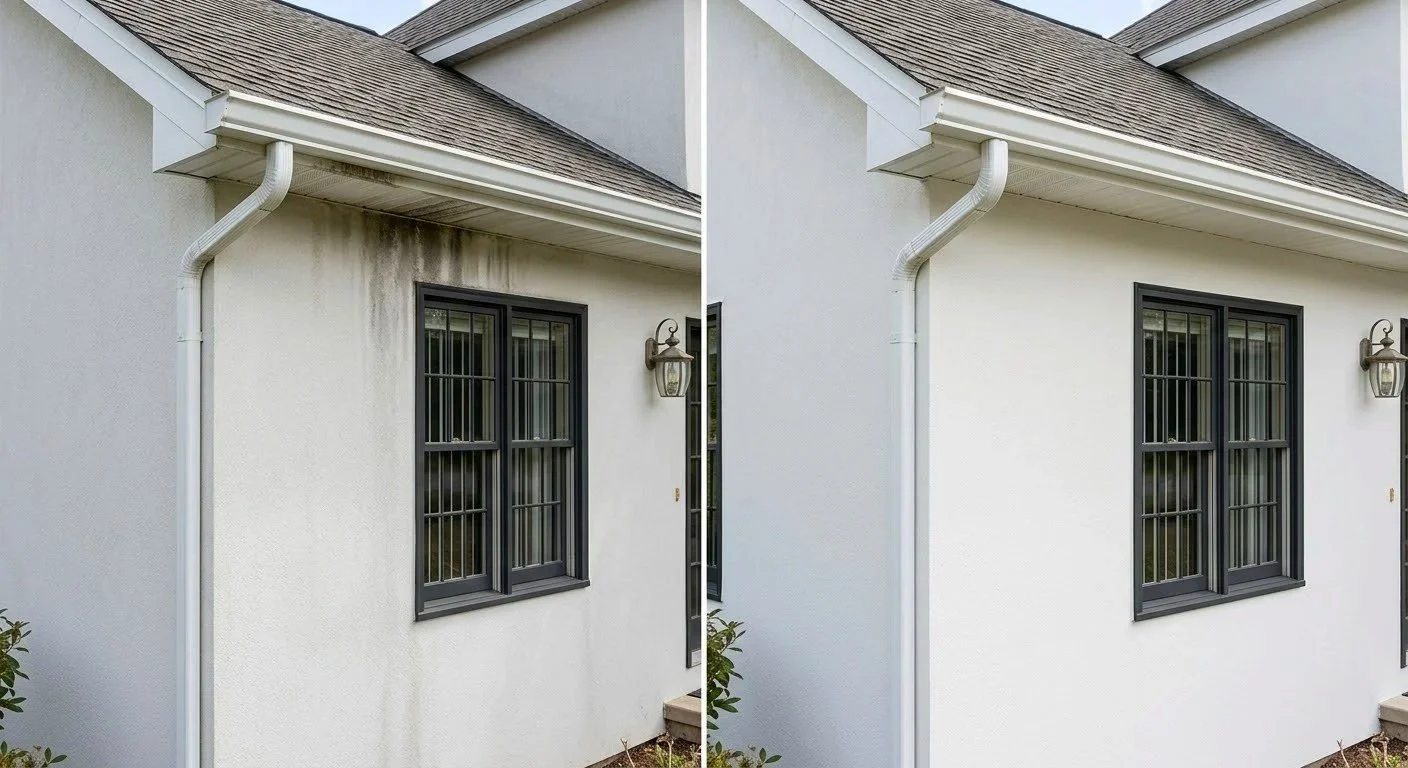 Black Streaks on Stucco or Siding: Mold, Mildew, or Algae?