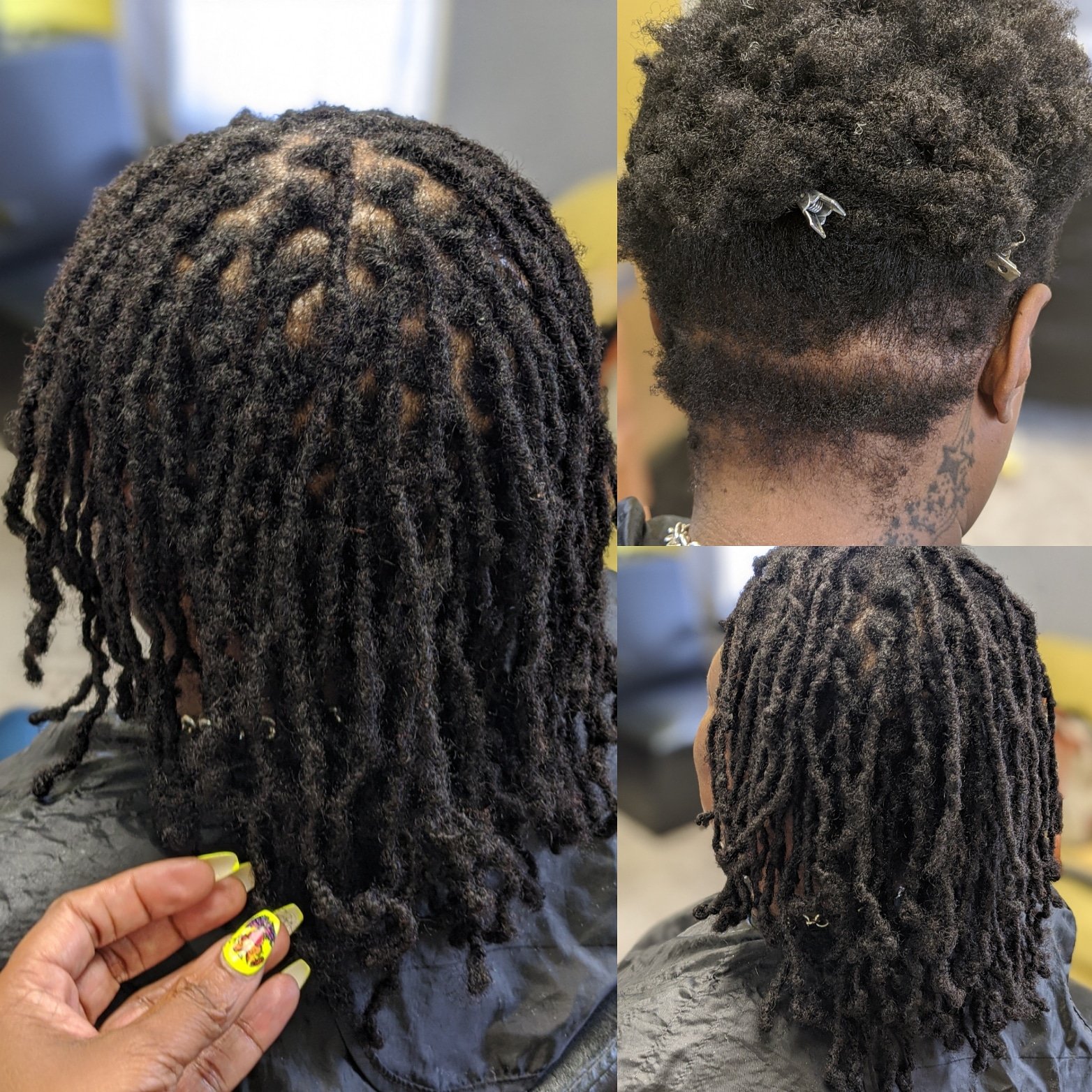 Before and Afters — Natural Diva Locs and Extensions