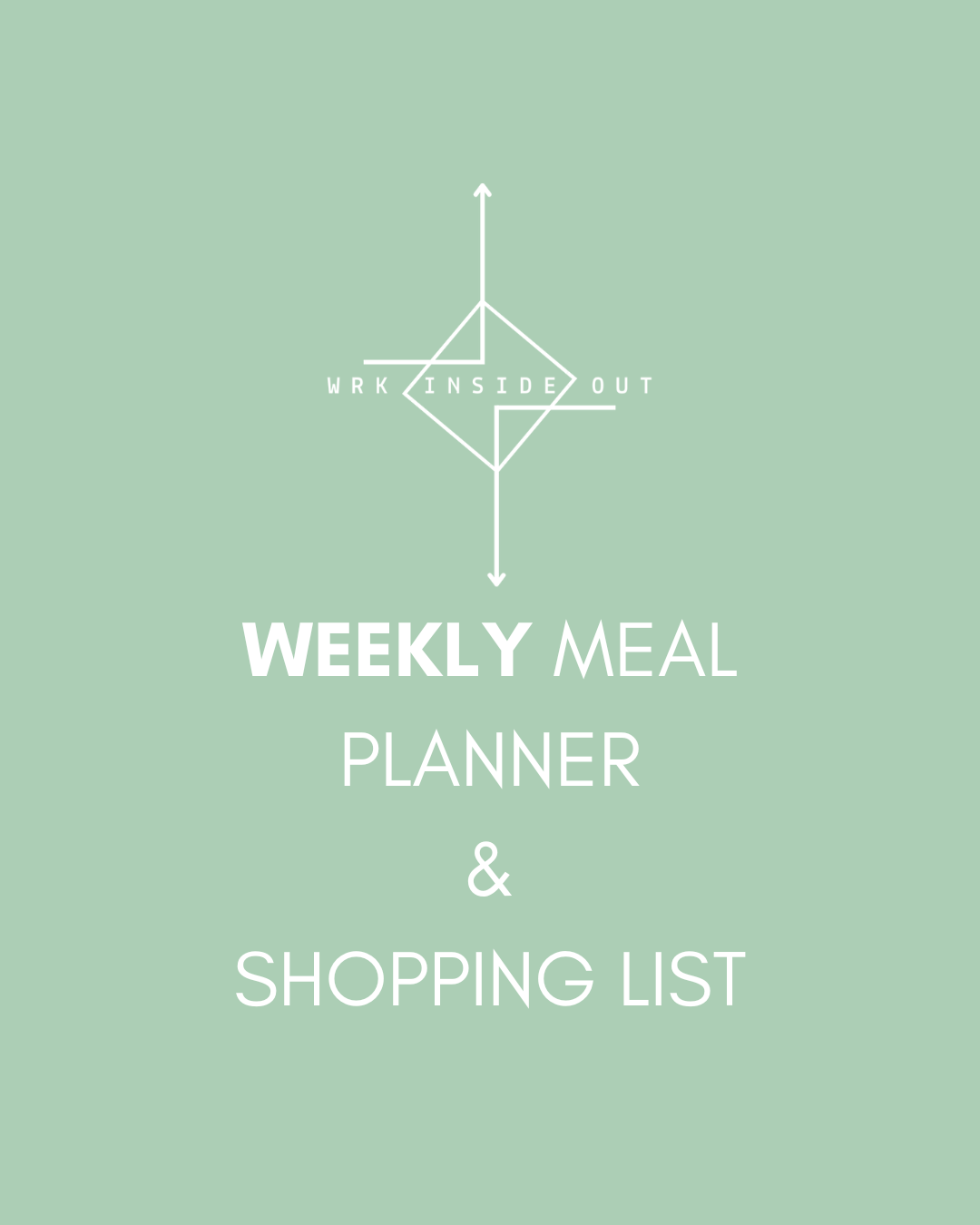 Weekly Meal Planning & Food Shopping List