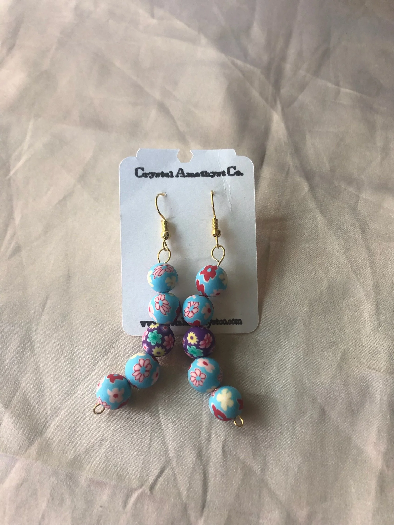 botanical collection - drop bead earrings