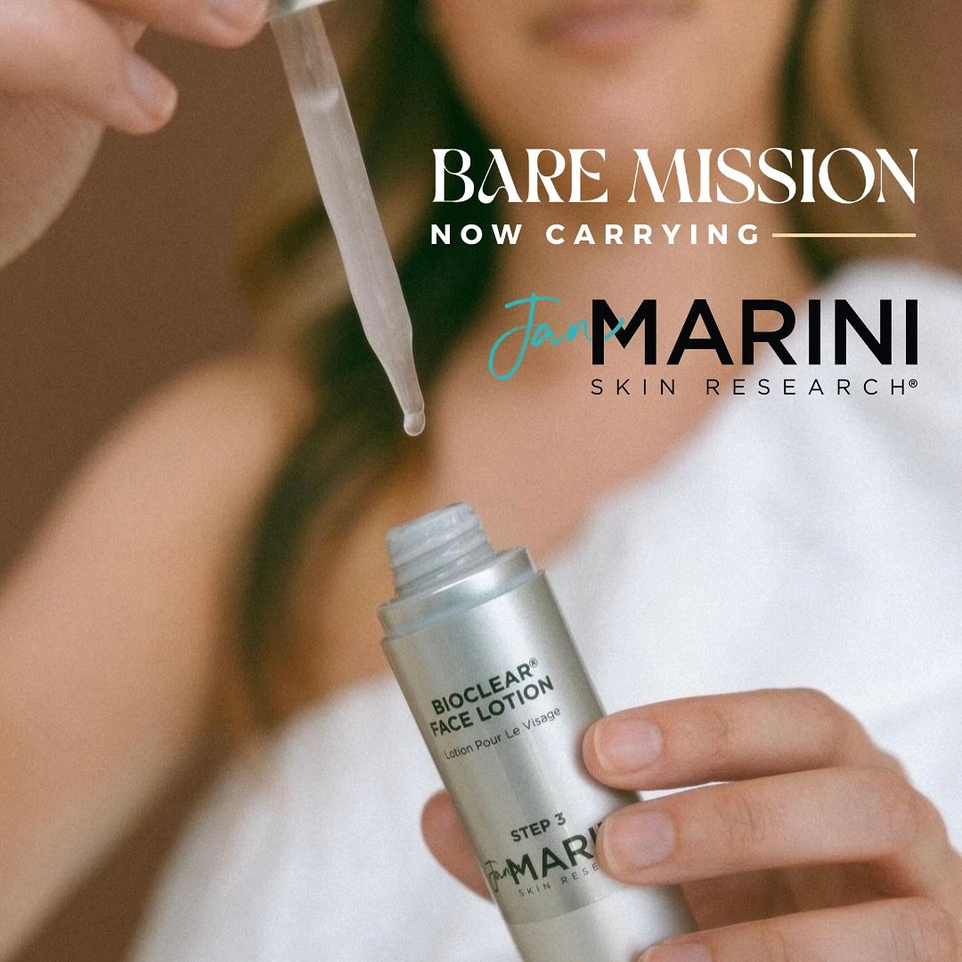 Some of you may know I started bringing on @janmariniskinresearch products over the summer but I&rsquo;m thrilled to officially announce that you can find Jan Marini Skin Research products at Bare Mission Aesthetics! Their transformative results and 