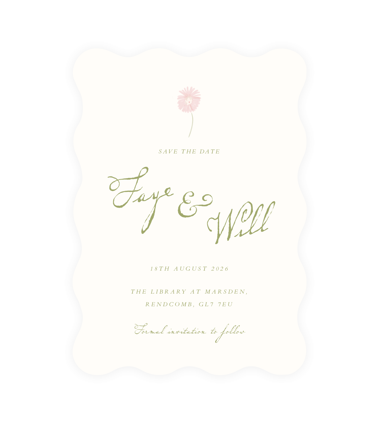 Alba Save the Date (Printed)