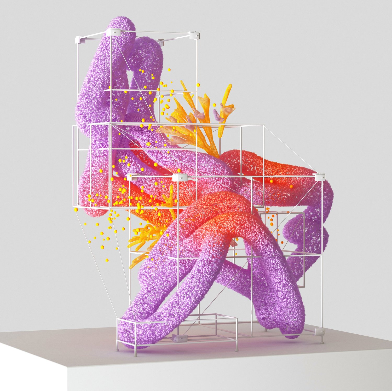 Google DeepMind digital biology illustration