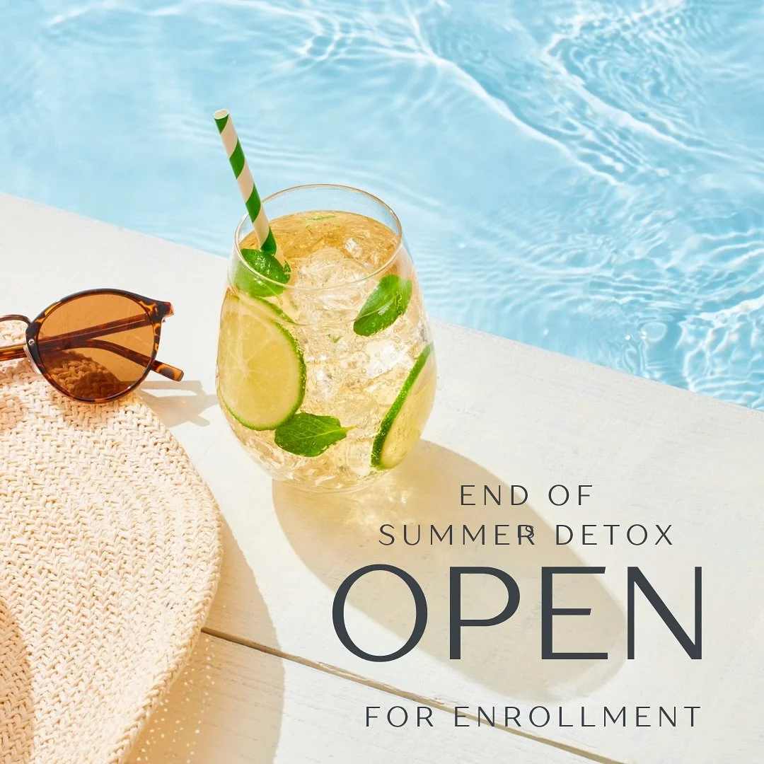 ✨ Detox Doors Are OPEN! ✨
Feeling a little “off” after summer’s unscheduled days, extra gelato, or vacation treats? 🍉☀️
It’s time for a refresh.
Join my *5-Day End-of-Summer Reset Detox — with new nourishing, (Arab-in