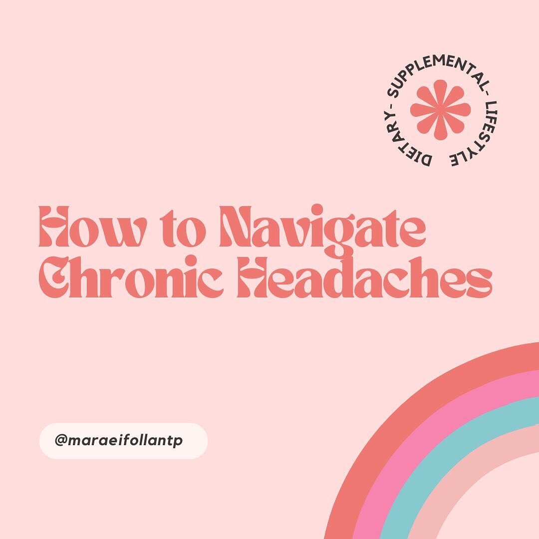 CHRONIC HEADACHES&hellip;.

are not normal. 

There are many different kinds of headaches, and many different causes. These are some basics  to help you navigate what could possibly going on. 

It could simply be that you are low in a nutrient, miner