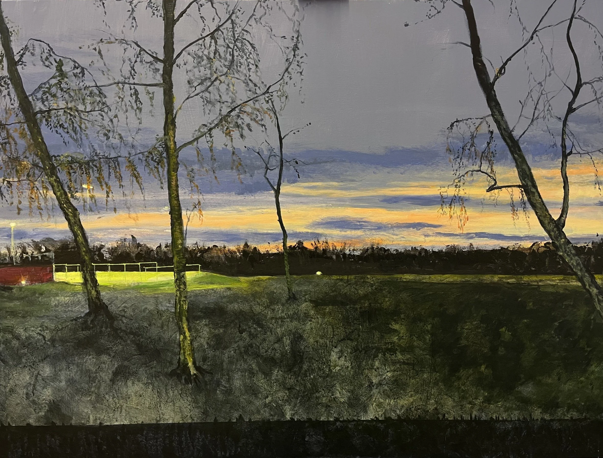 'Hockey Girls' Acrylic on canvas W100xH80 cms