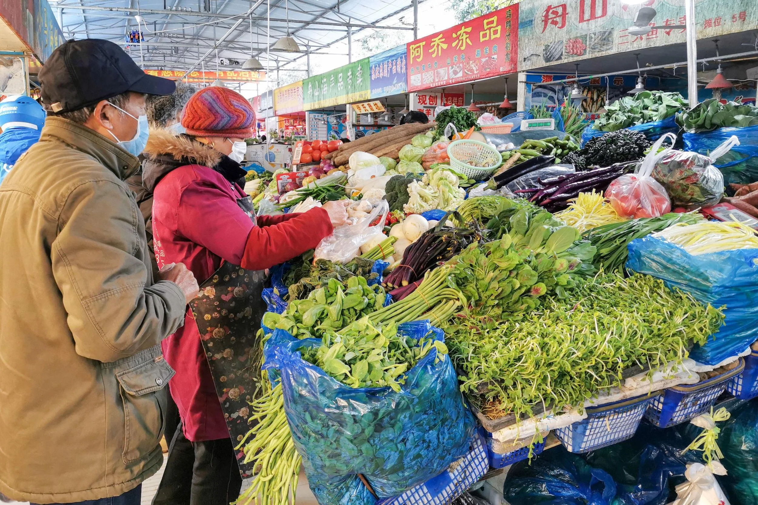 Shanghai market China’s food policies and climate goals meet