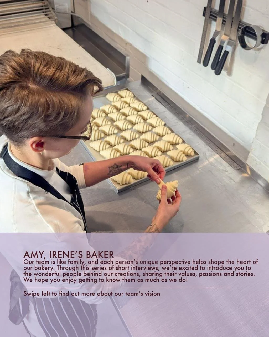 Spotlight Series: New Edition ✨

Introducing Amy @amyrobins0n_ , our master baker whose skill and dedication shape every creation. This edition dives into her values, her artistry, and the drive behind her passion to food.
There&rsquo;s so much more 