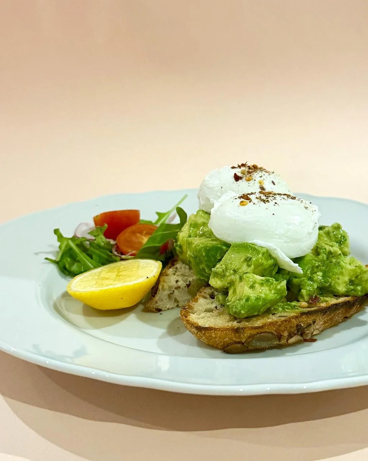 A new favourite is here🥑✨

Say hello to our Eggs &amp; Smashed Avocado: our signature sourdough, creamy avocado folded with chives and coriander, a touch of chilli, and two perfectly cooked eggs, finished with a bright little garnish. It&rsquo;s the