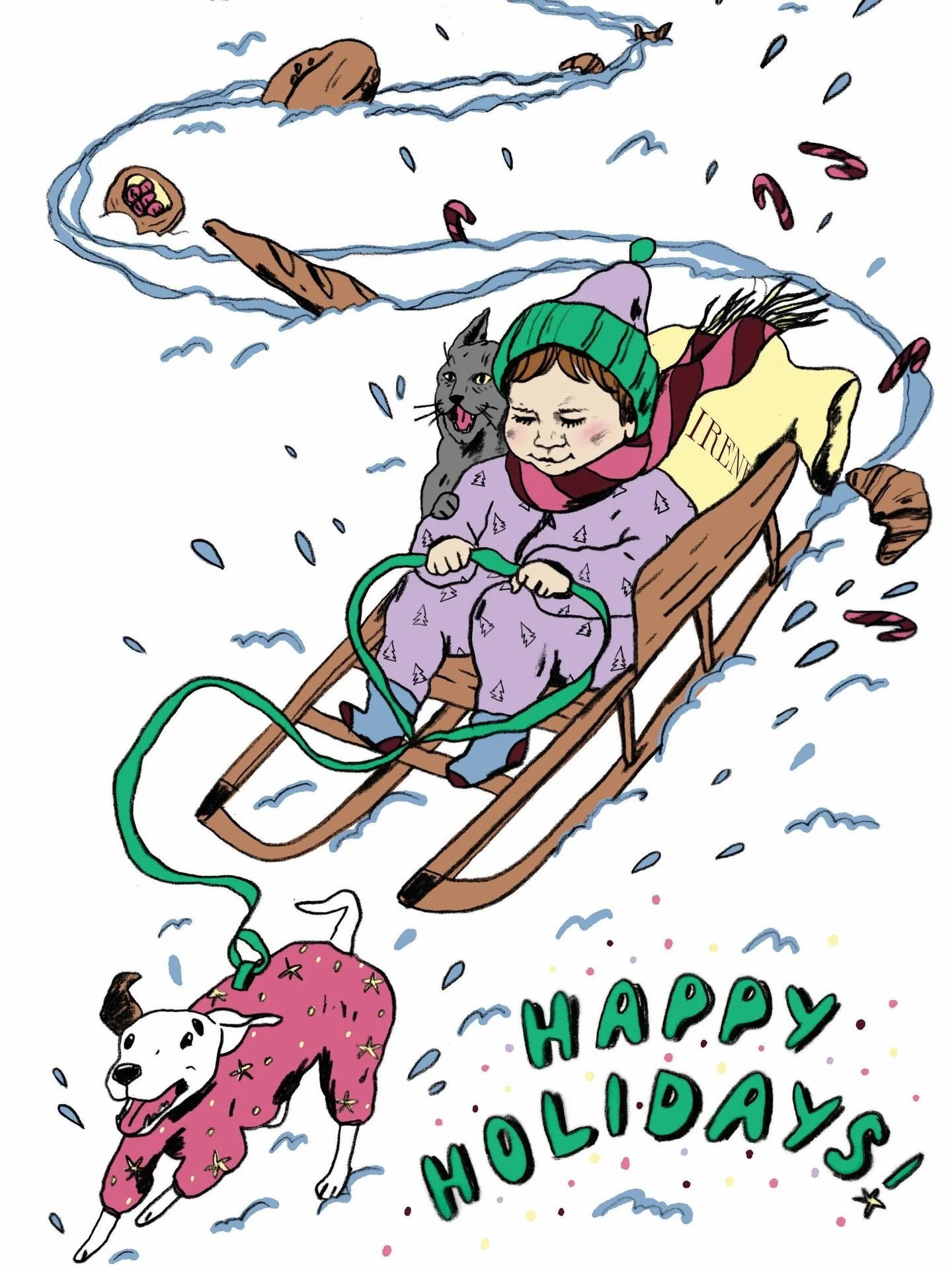 Warm Holiday wishes from IRENE&rsquo;s team to your home! 🌟

May your festive season be filled with joy, delicious pastries, and comforting coffee. Here&rsquo;s to shared moments and holiday magic. Happy Holidays! 

Lots of love, 
IRENE family 

Ill